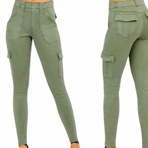SPANX Olive cargo Jeans